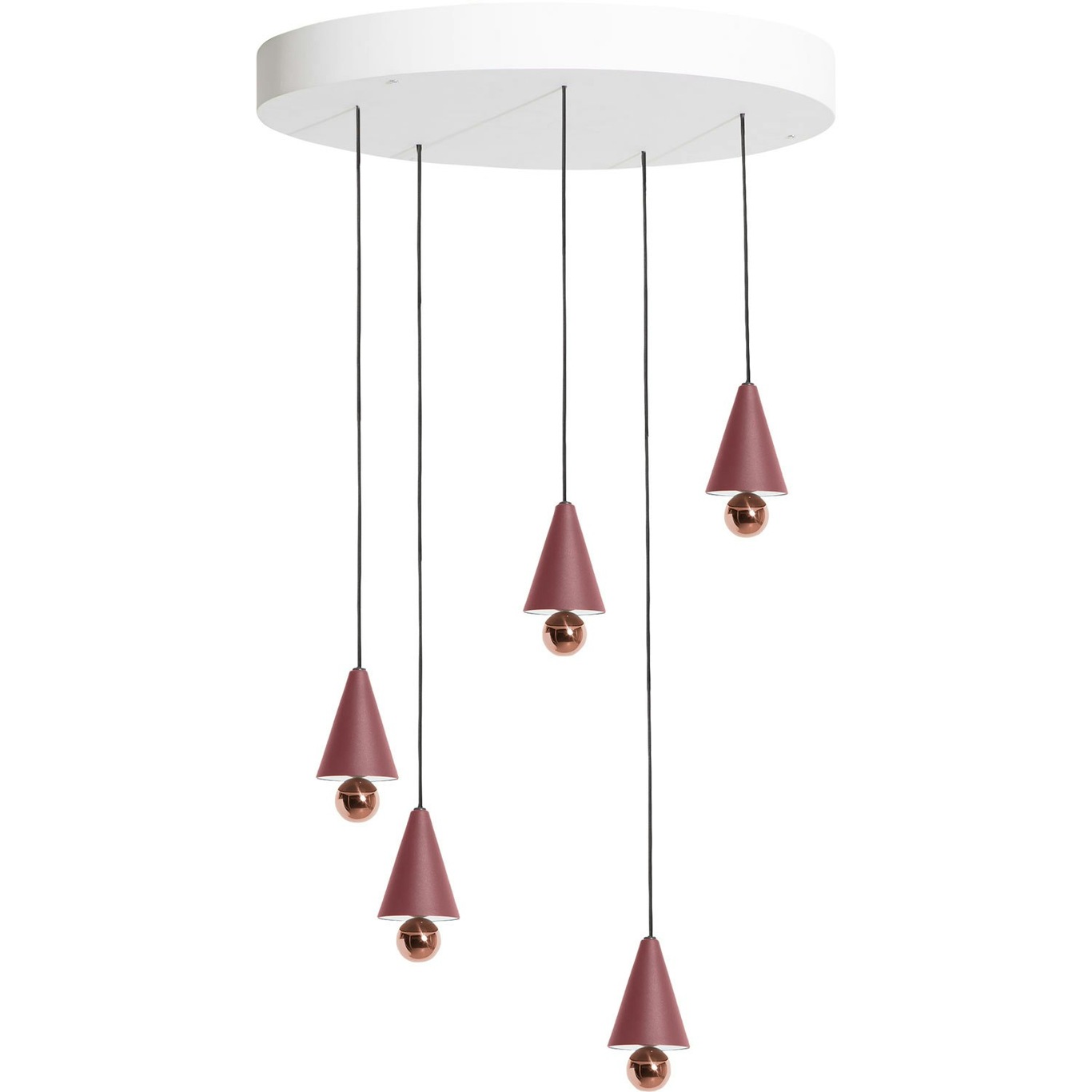 Cherry LED Chandelier, Red Brown