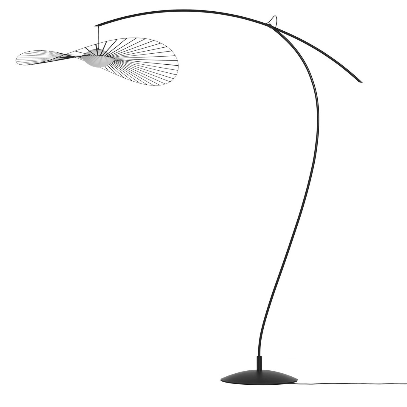 Vertigo Nova Floor Lamp, Black / White