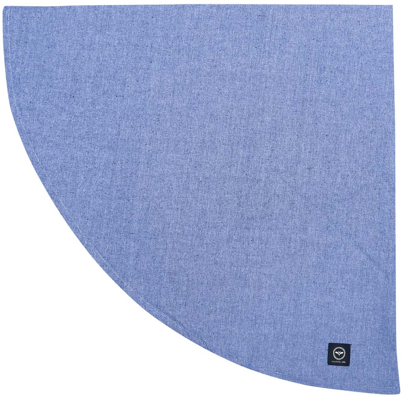 Hedvig Table Cloth Treated 160 cm Round Chambray, Blue