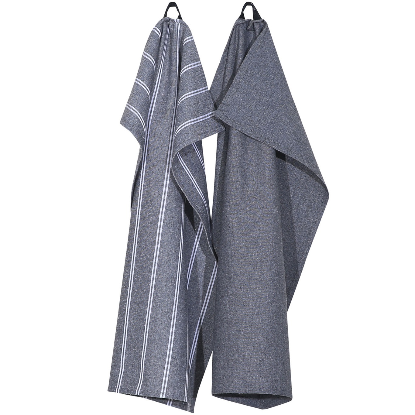 Agda Kitchen Towel 2-pack 50x70 cm, Dark Grey
