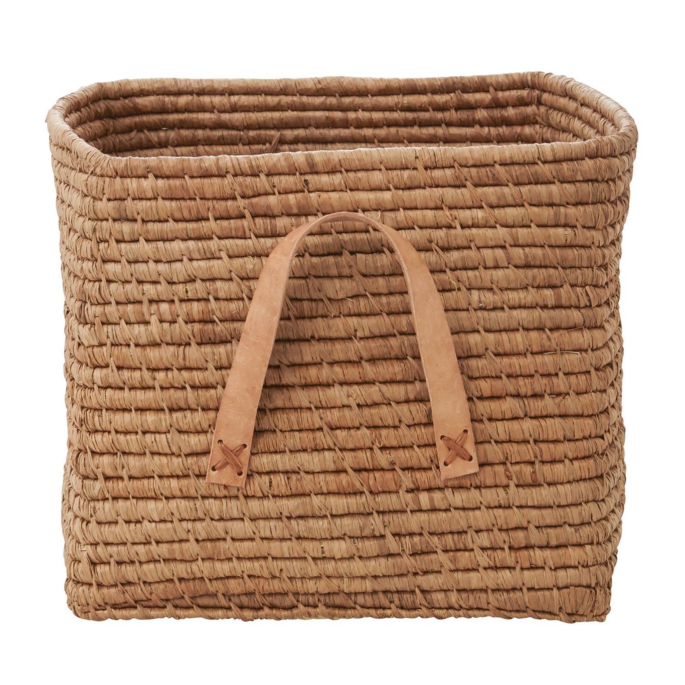 Basket with Leather Handles, Tea