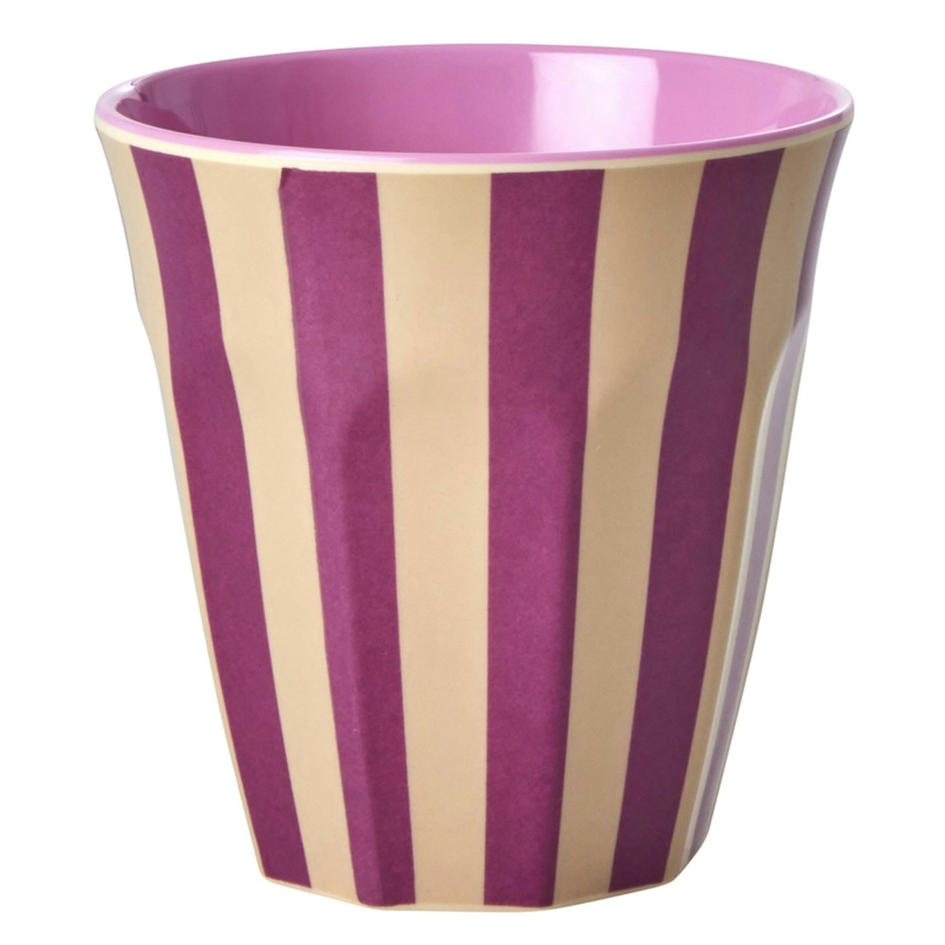 Melamine Cup 25 cl, Stripes Plum