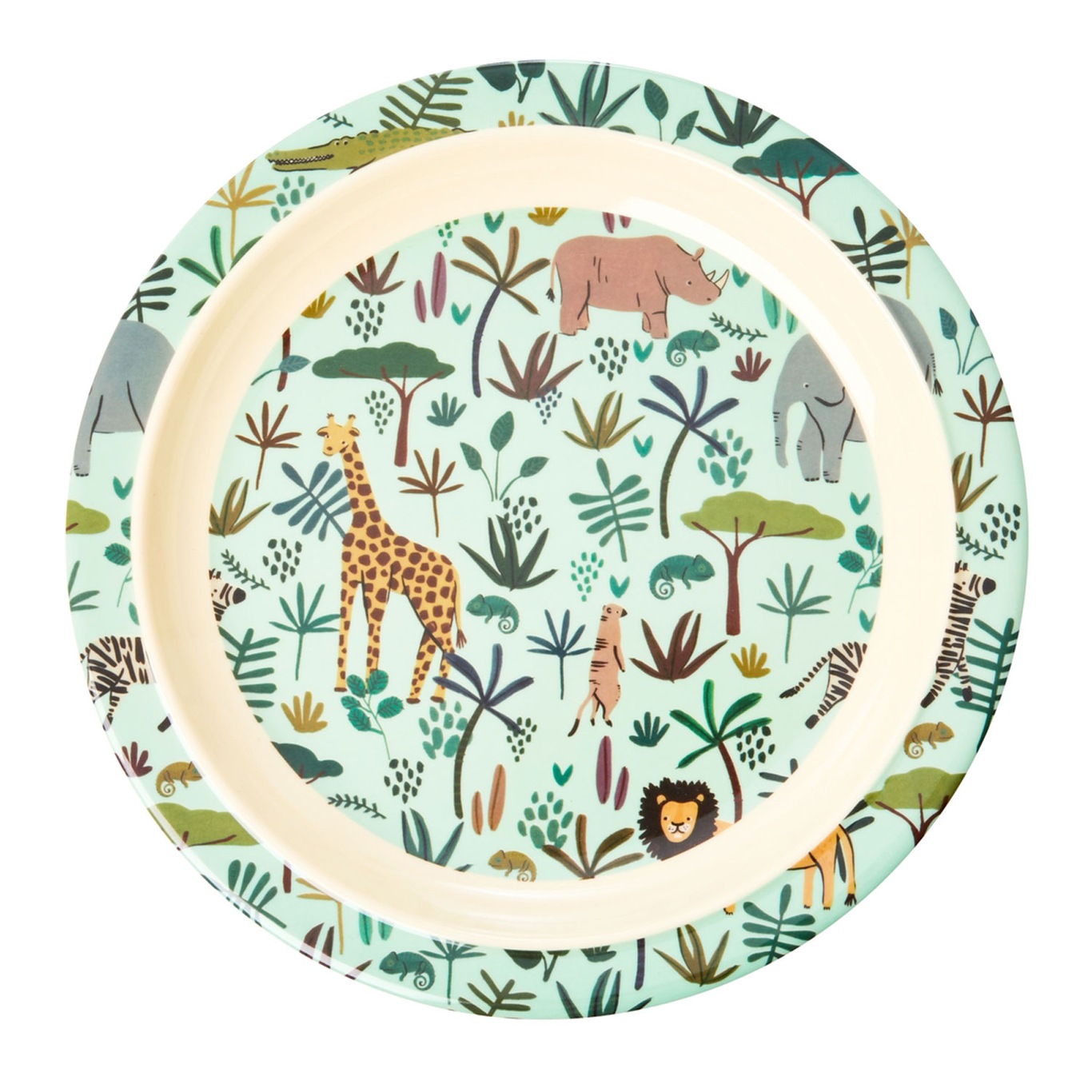 Plate For Child, Jungle Green
