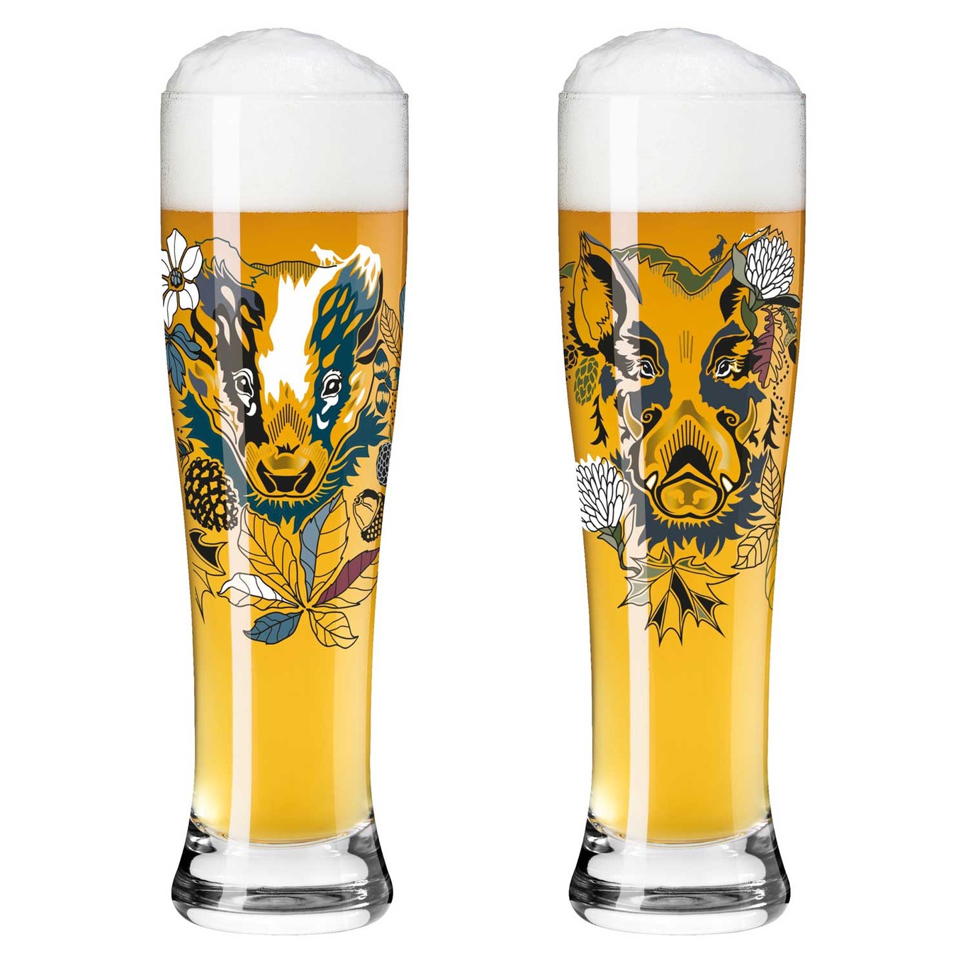 Brauchzeit Beer Glass 2-pack, #7 & 8