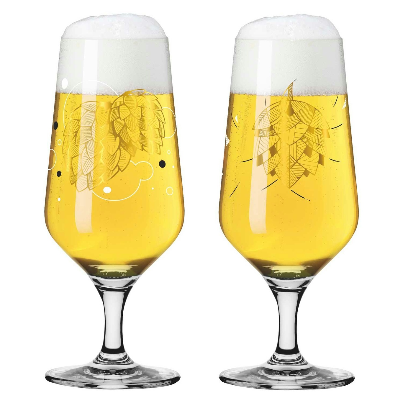 Brauchzeit Beer Glass 37 cl 2-pack, #1 & 2