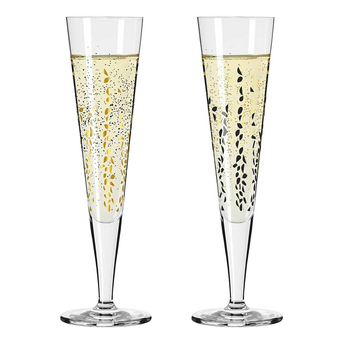 2-pack, RoyalDesign Ritzenhoff Glasses @ - H22 Champagne Goldnacht