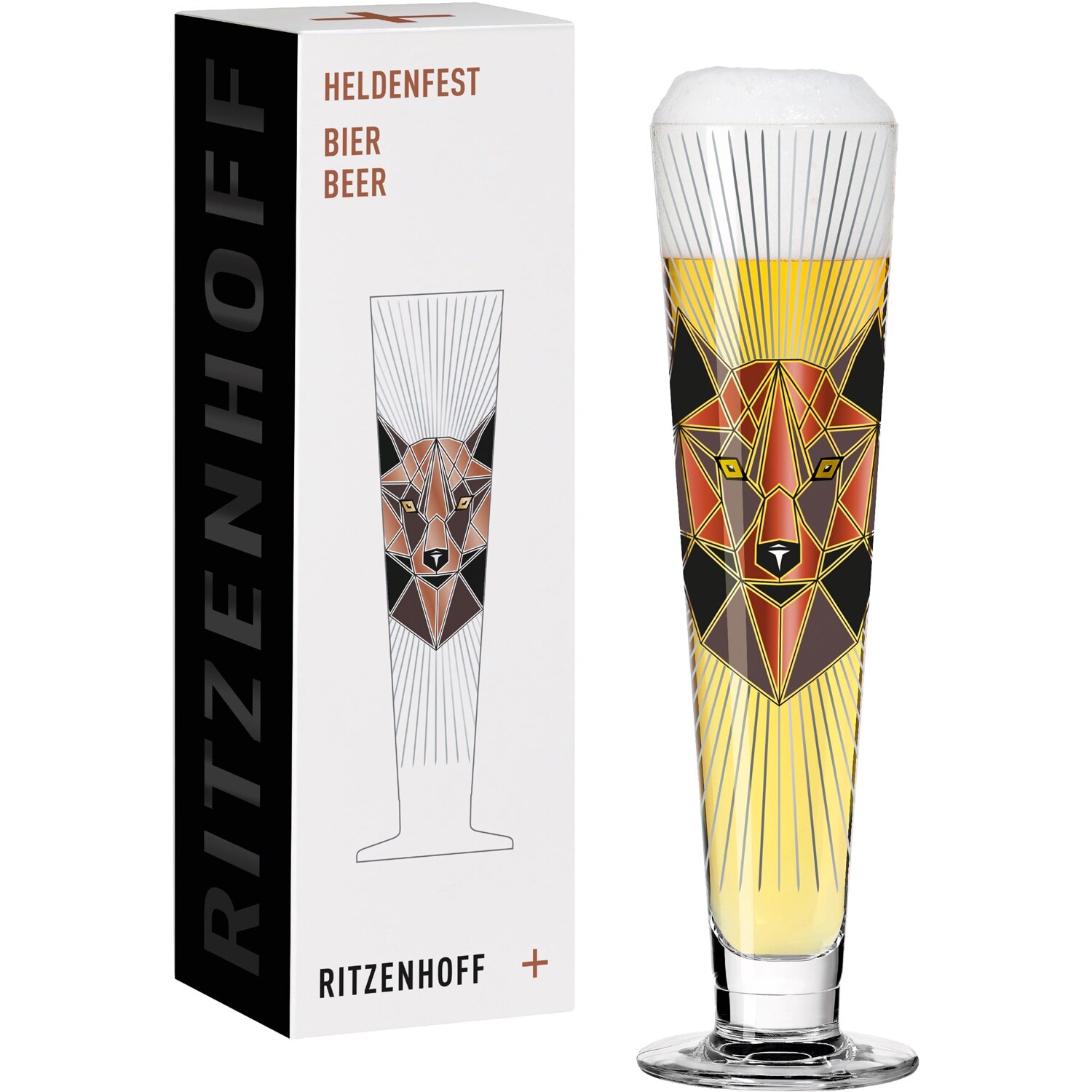Set Of 4 Ritzenhoff Beer Glasses 39cl Gift Boxed Brand New