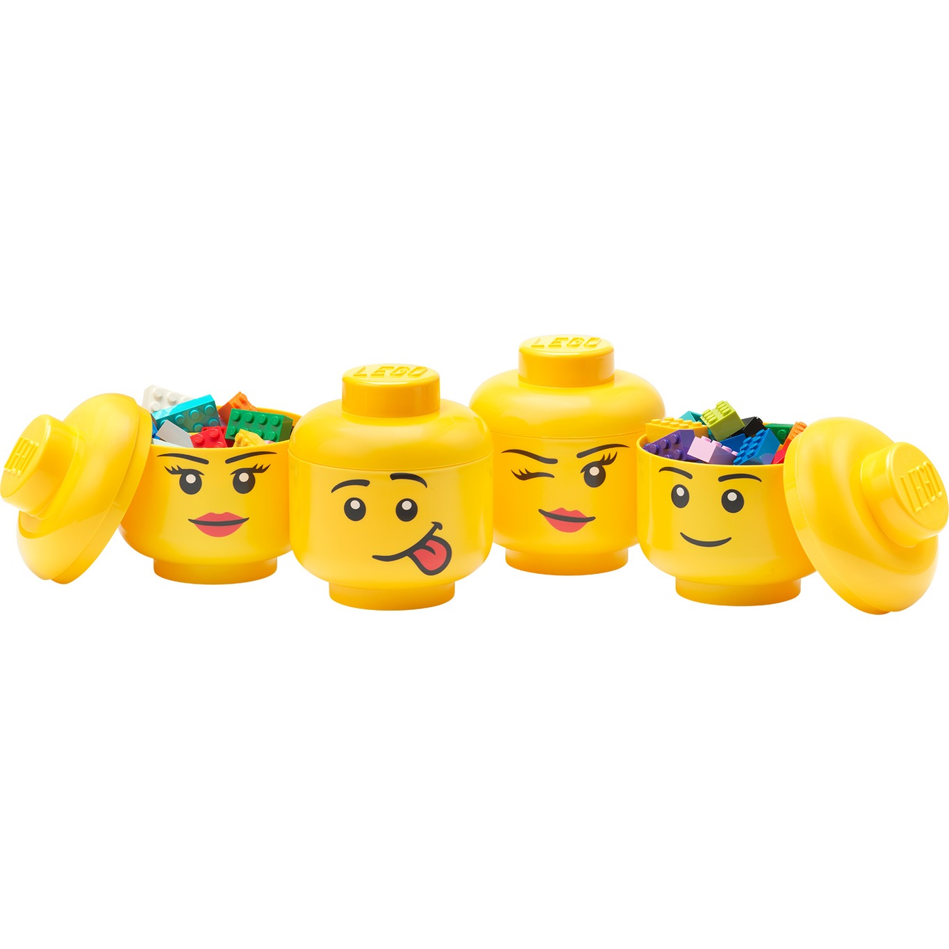 Lego Storage Head (Mini) - Multi-Pack 4 Pcs