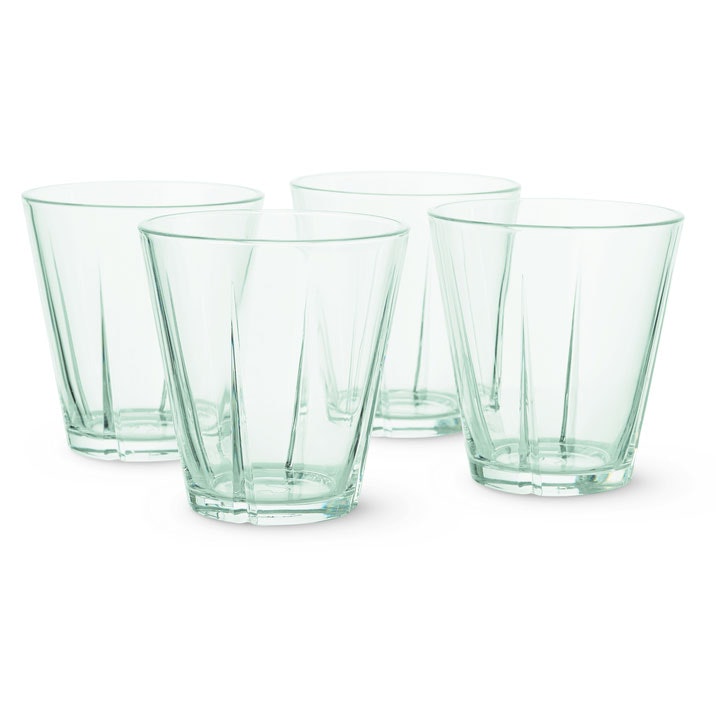 Hand Cut crystal tea glasses - set of 2Pcs - Height 15cm