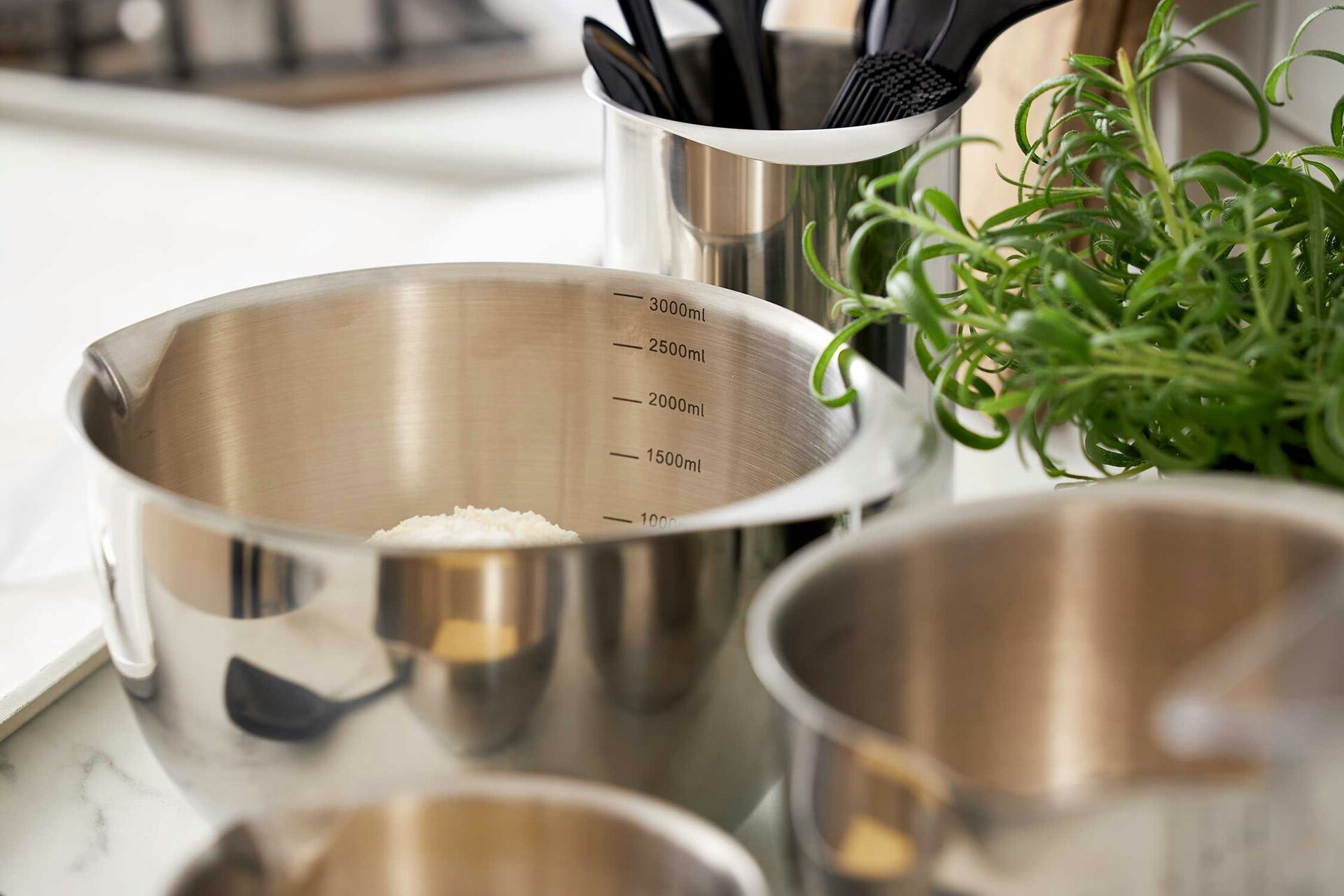 Mixing Bowl With Lid 3-pack Stainless Steel - Mareld @ RoyalDesign