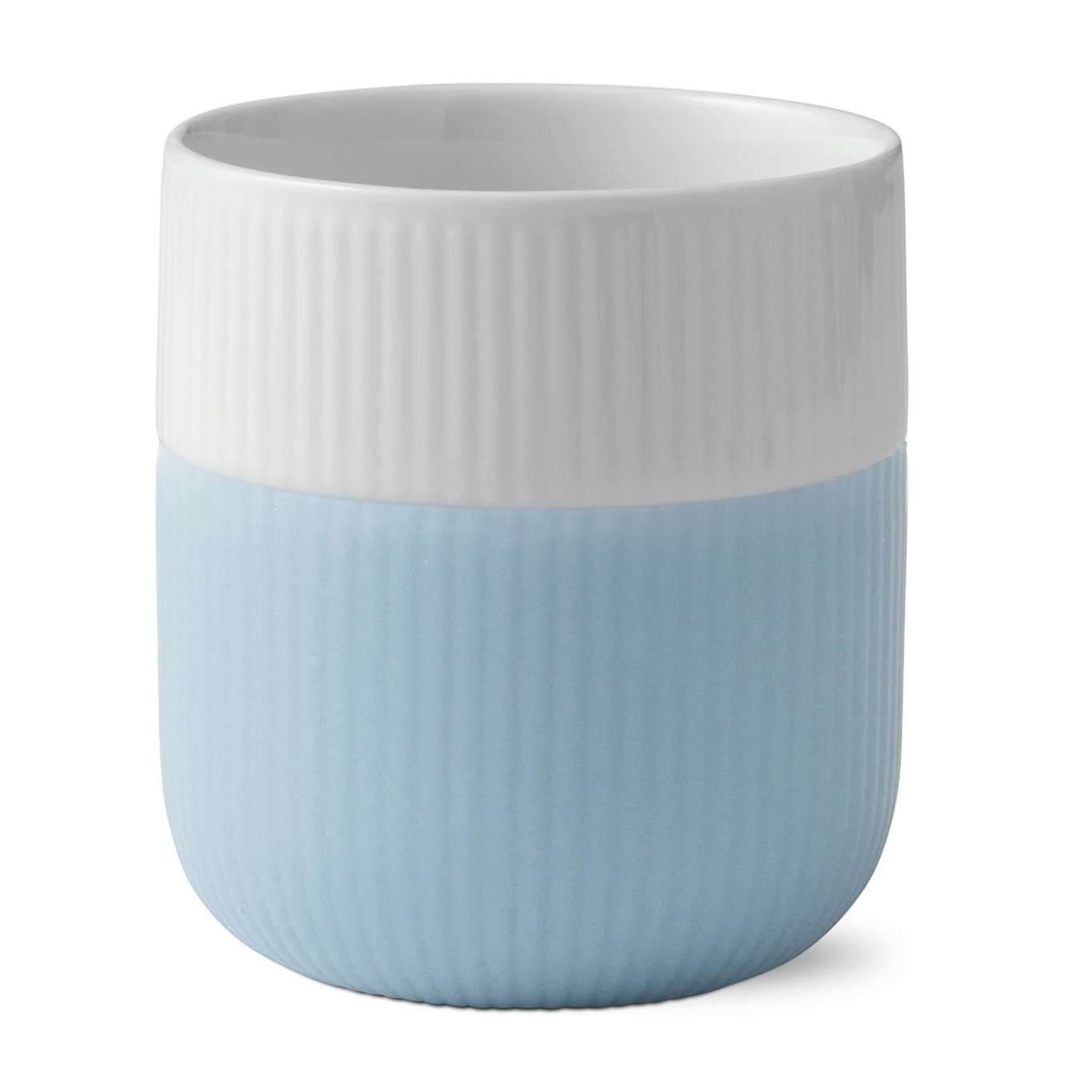 Fluted Contrast Mug 33 cl, Light Blue - Royal Copenhagen @ RoyalDesign