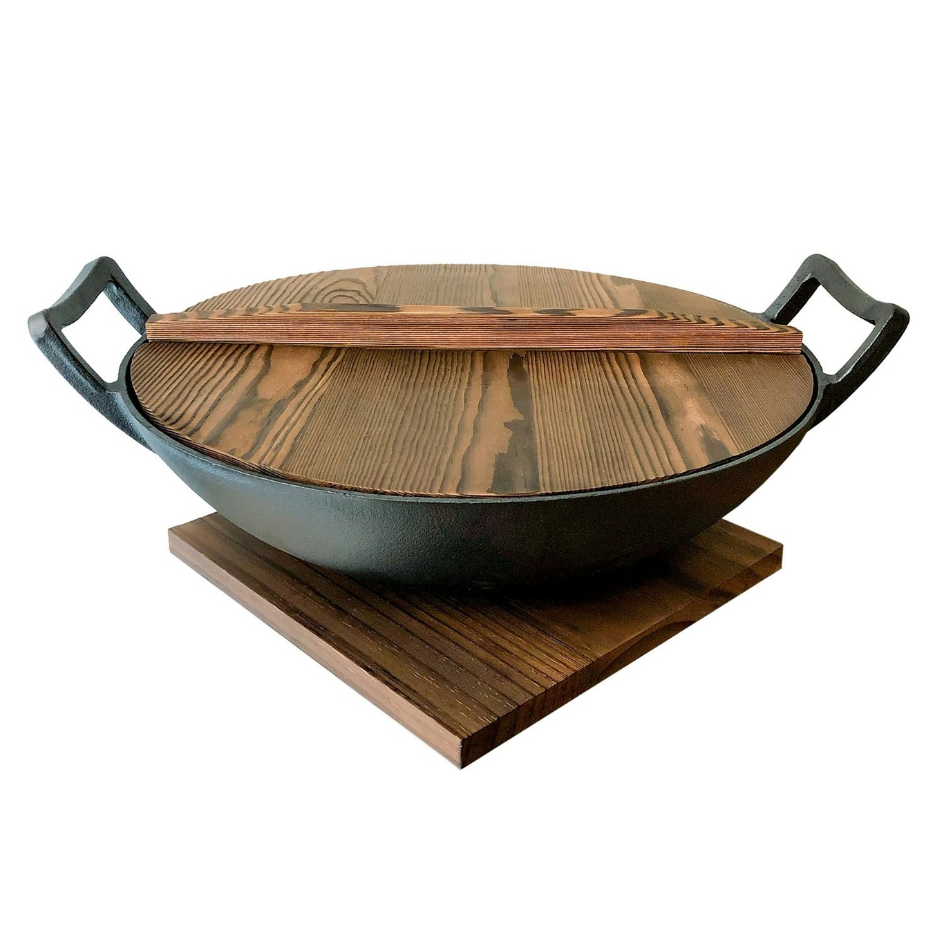 https://royaldesign.com/image/2/satake-nabe-cast-iron-wok-pan-with-wooden-lid-glass-lid-36-cm-6-l-0?w=800&quality=80