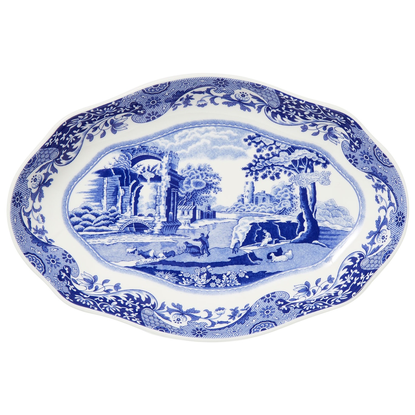 Blue Italian Dish, 14x21,5 cm