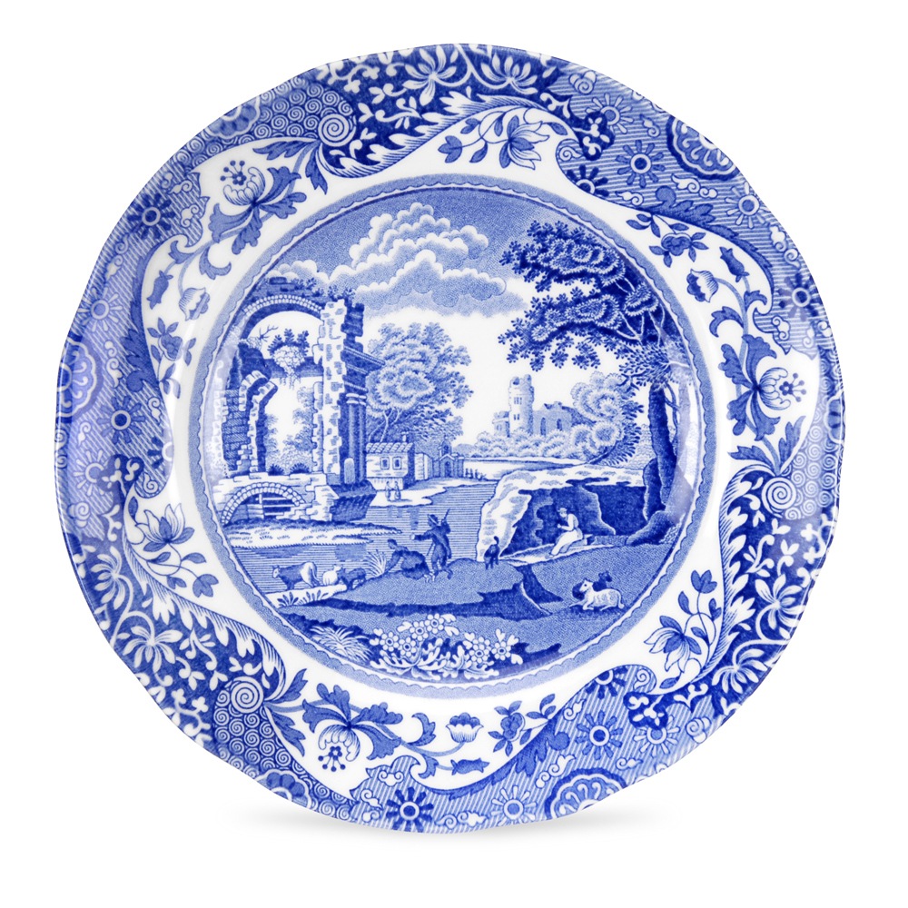 Blue Italian Plate, 15 cm
