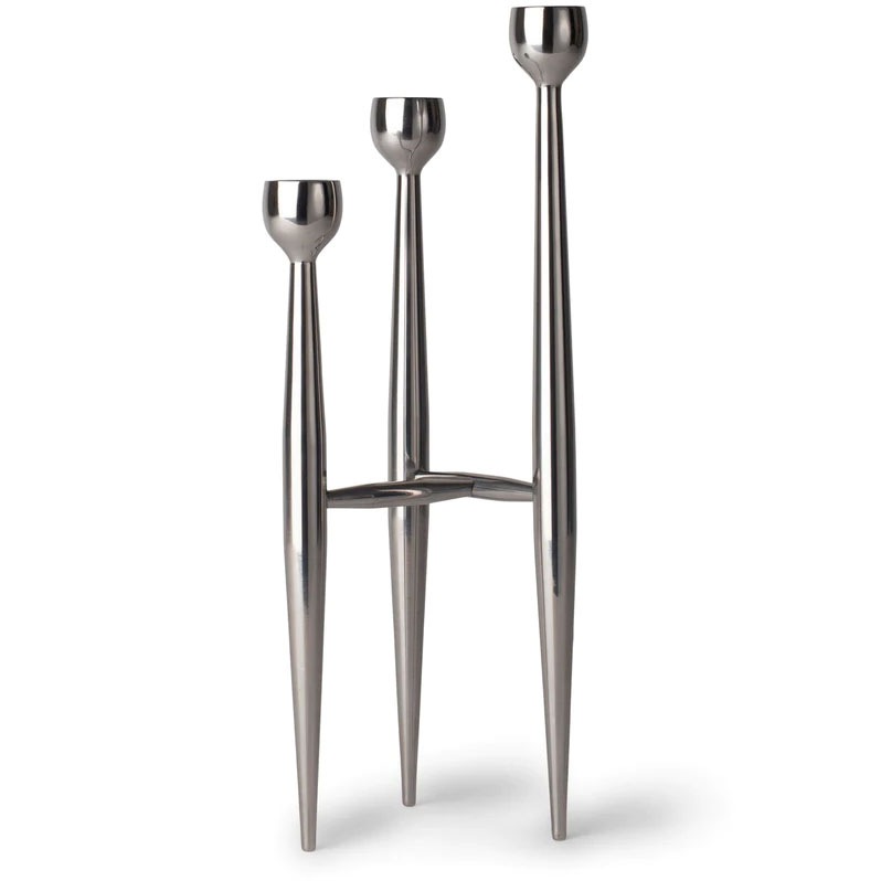 Apollo Candle Holder, Stainless Steel