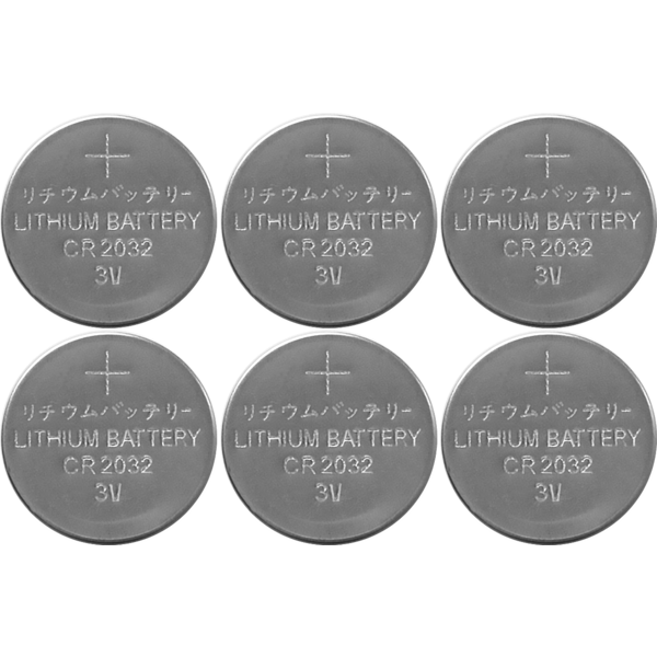CR2032 Batteries, 6-pack