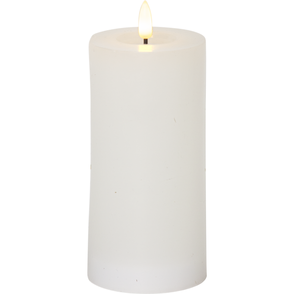 Flamme Flow Pillar Candle LED White, 175 mm