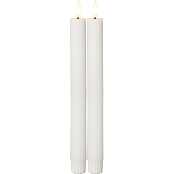 Flamme Antique Candle 2-pack LED, White