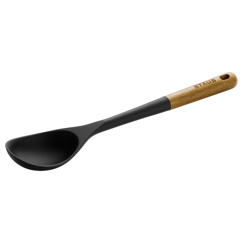 Serving Spoon Silicone / Acacia Wood 31 cm