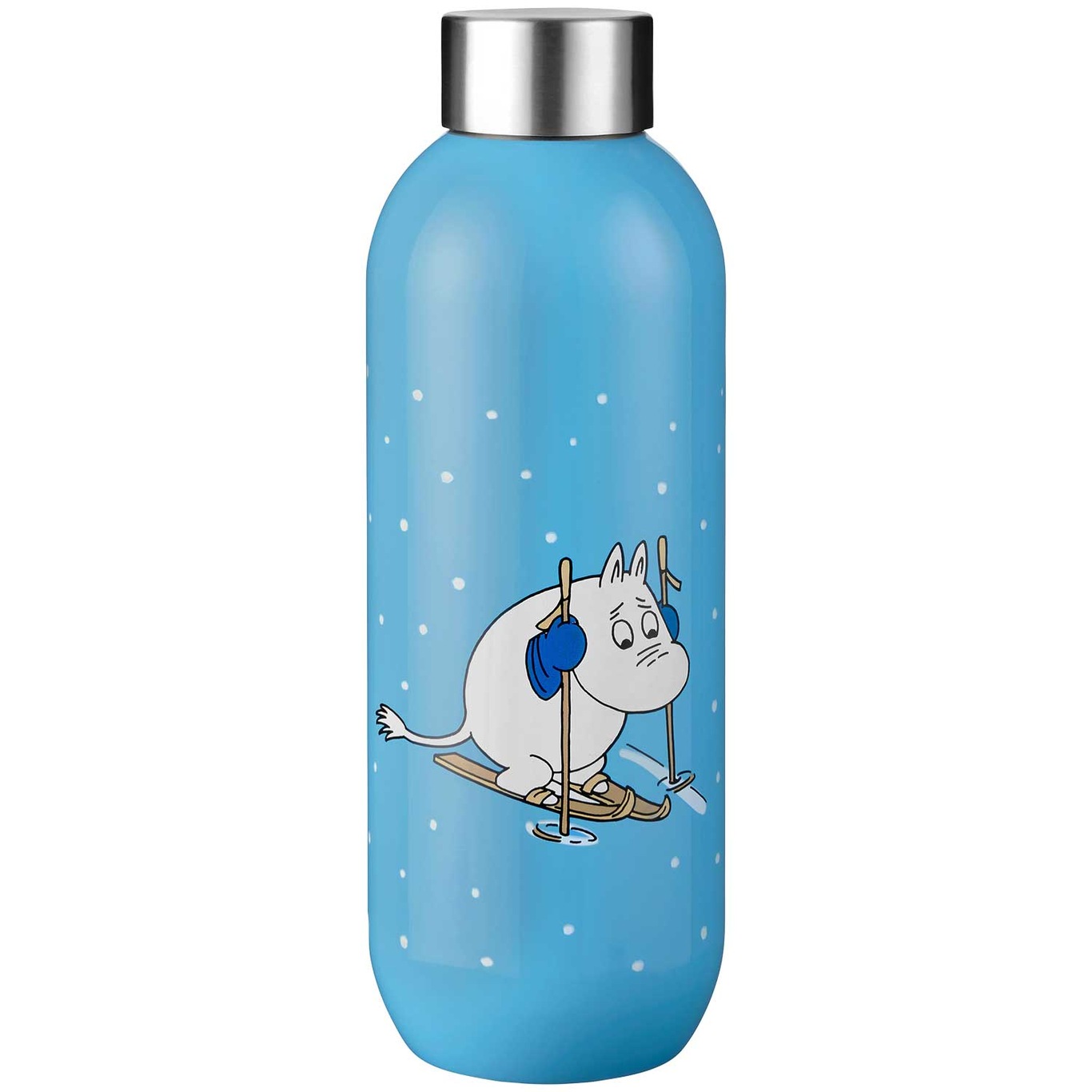 Keep Cool Drinking Bottle 0.75 L, Moomin Skiing