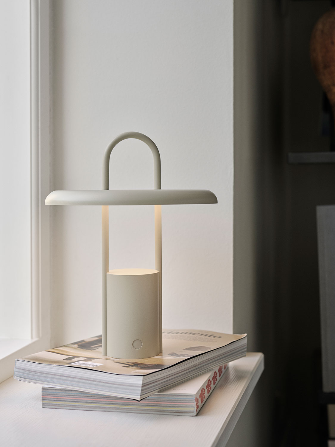 Pier Led Lamp Portable 25 cm, Sand - Stelton @ RoyalDesign