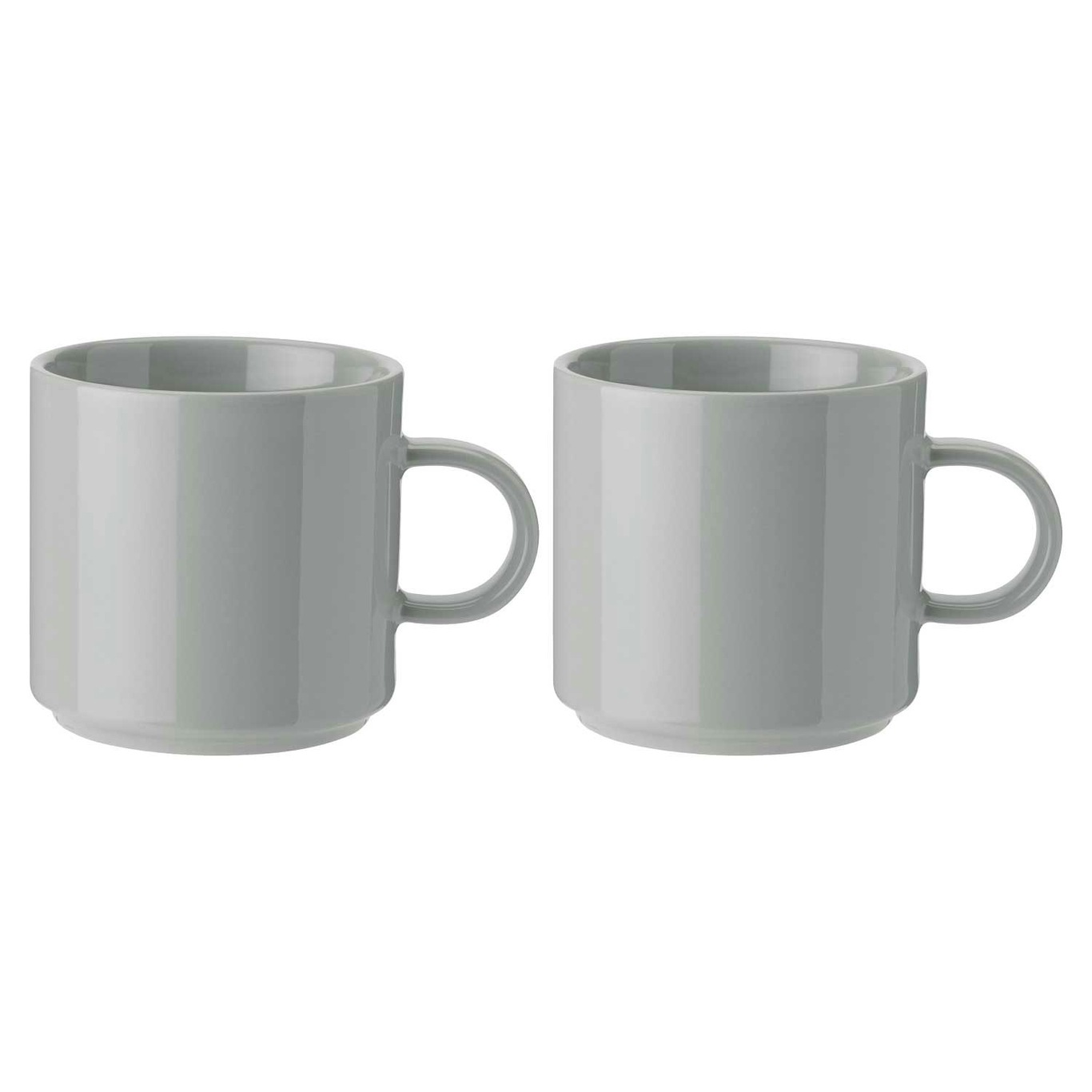 Stelton Mugs 2-pack, Light Grey