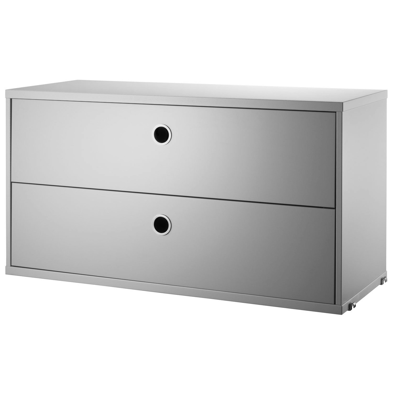 String Chest Of Drawers 78x30 cm, Grey