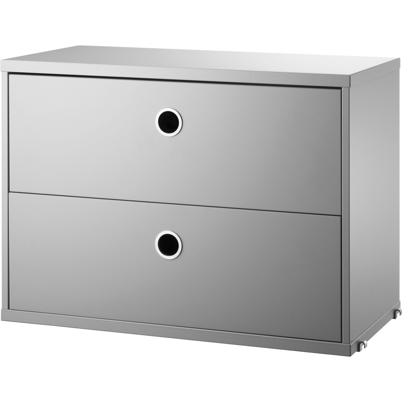 String Chest Of Drawers 58x30 cm, Grey