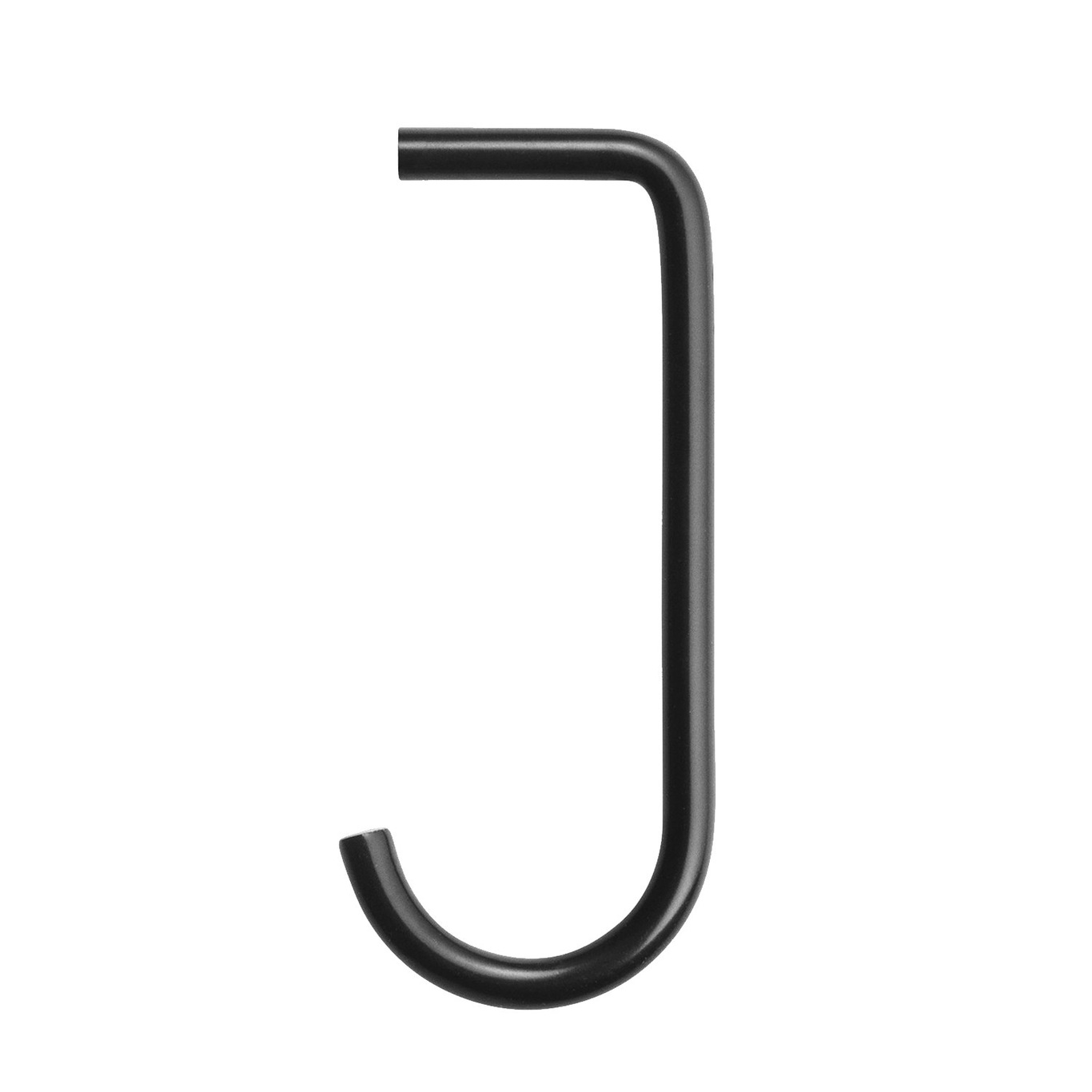 String J Hook For Metal Shelf 5-pack, Black