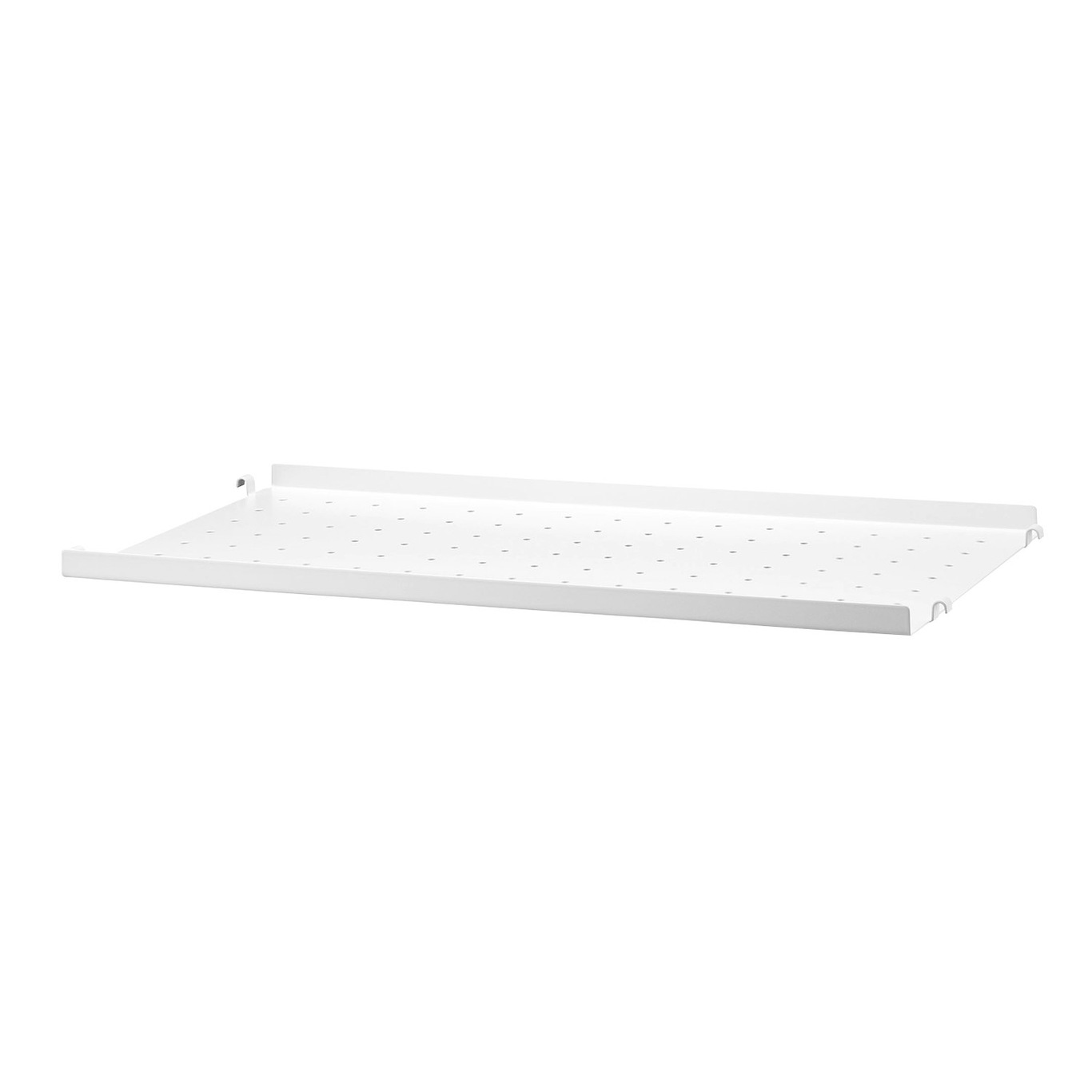 String Shelf With Low Edge Metal 30x58 cm, White