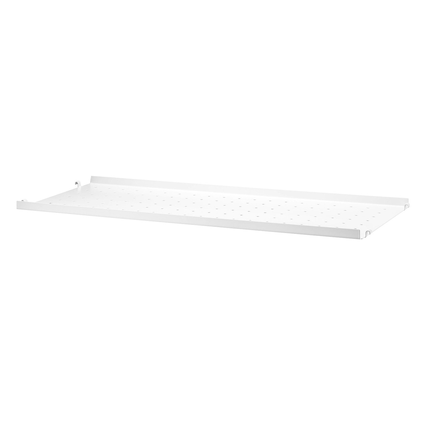String Shelf With Low Edge Metal 30x78 cm, White