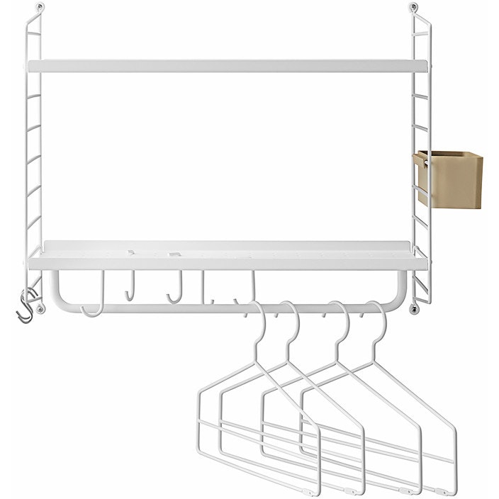String Shelf Hall Complete, White - String @ RoyalDesign