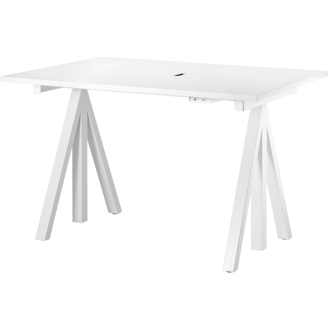 String Works Table Frame Adjustable 1-pack, White