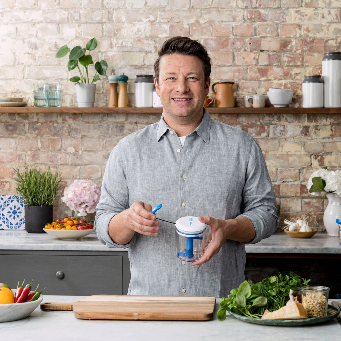 Jamie Oliver Chop & RoyalDesign Shaker Chopper - Tefal 
