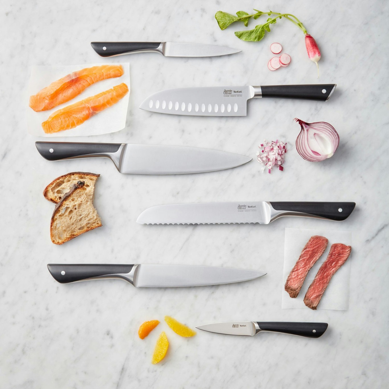 Jamie Oliver Santoku Knife, 16,5 cm - Tefal @ RoyalDesign