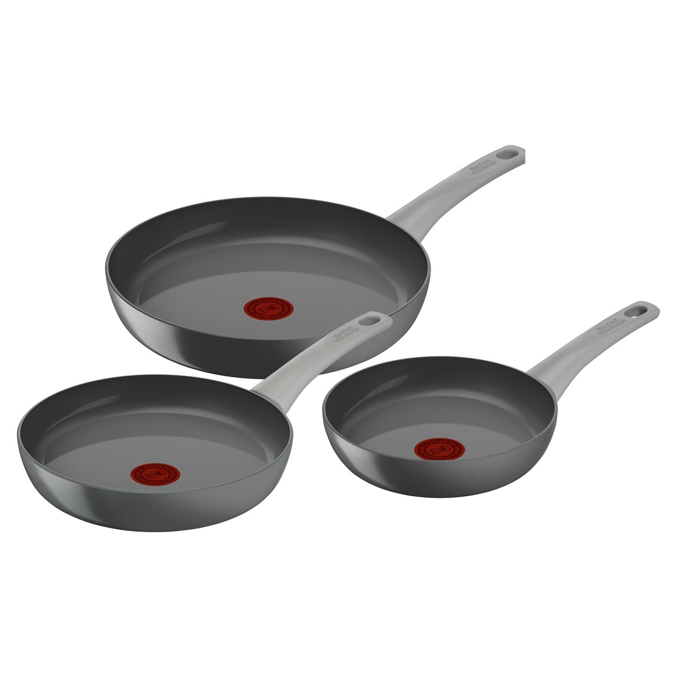Buy Tefal 3 Piece Non Stick Aluminium Induction Pan Set - Black, Pan sets