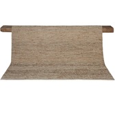 Circular Wool Rug Sand, 180x240 cm