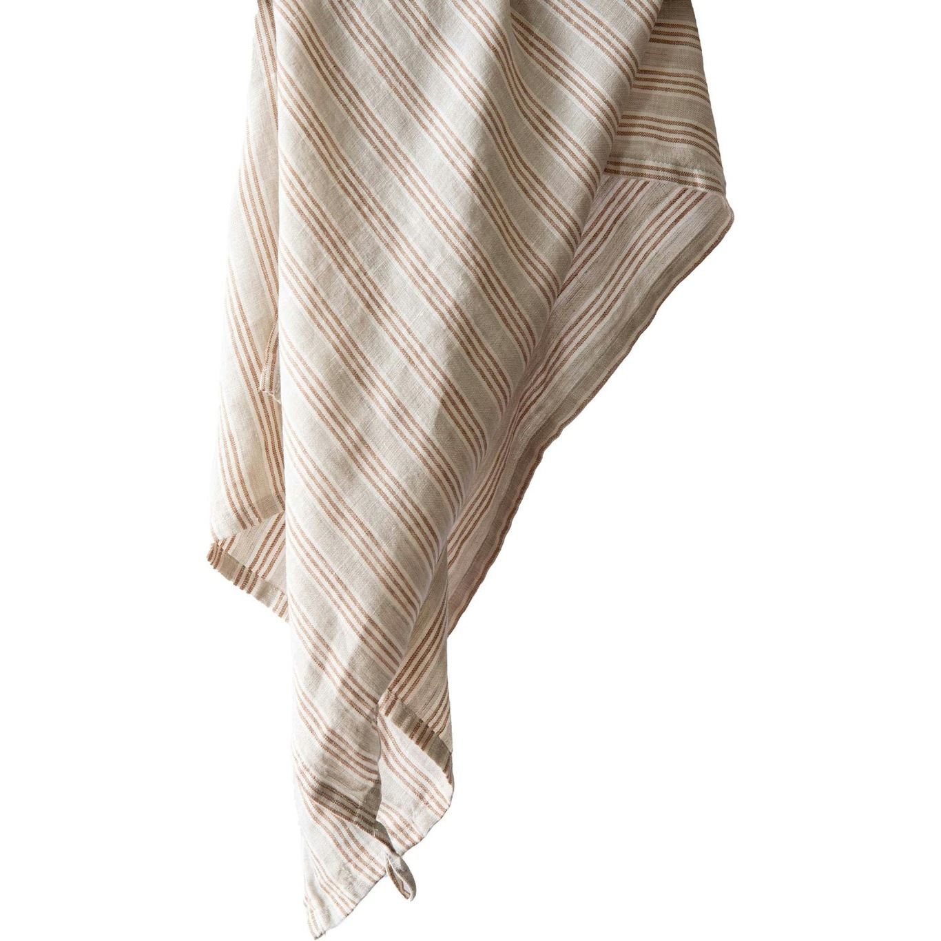Linen Kitchen Towel 50x70 cm, Hazelnut Stripe