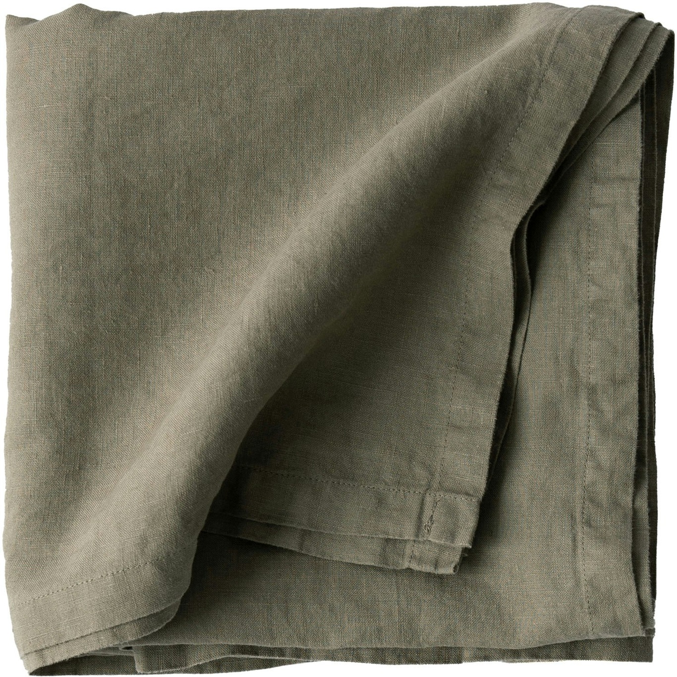 Linen Table Cloth 145x145 cm, Olive