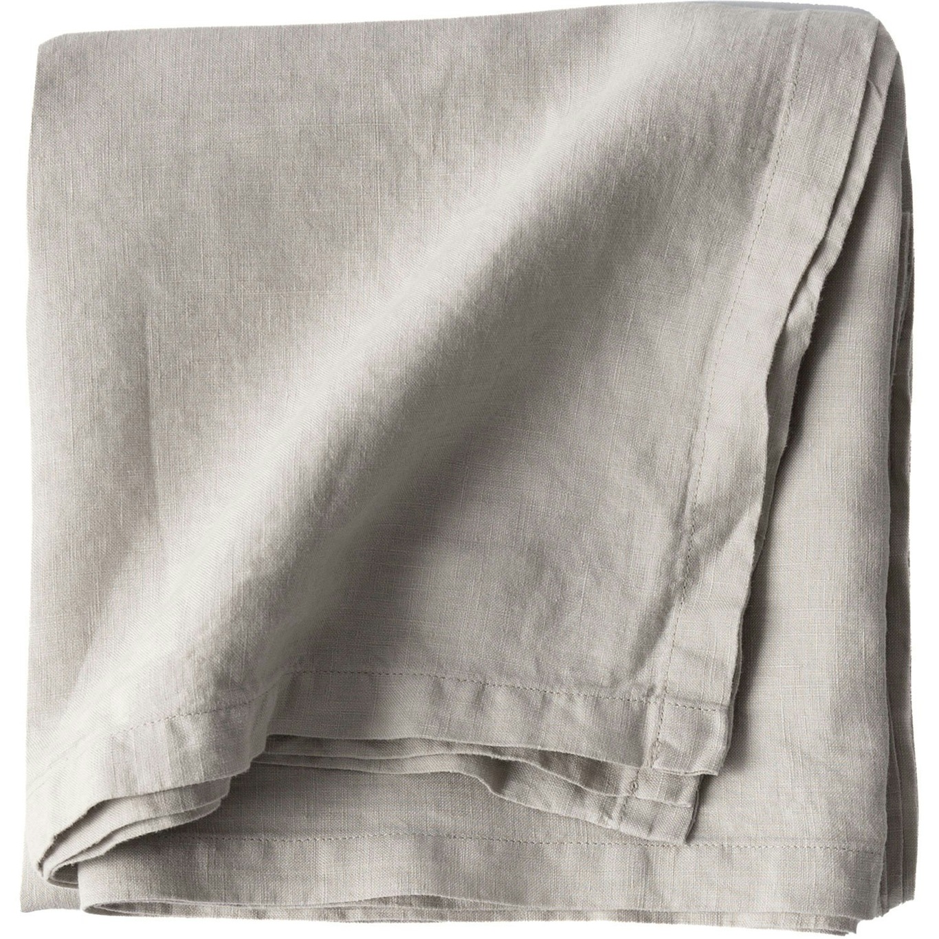 Linen Table Cloth 145x145 cm, Warm Grey