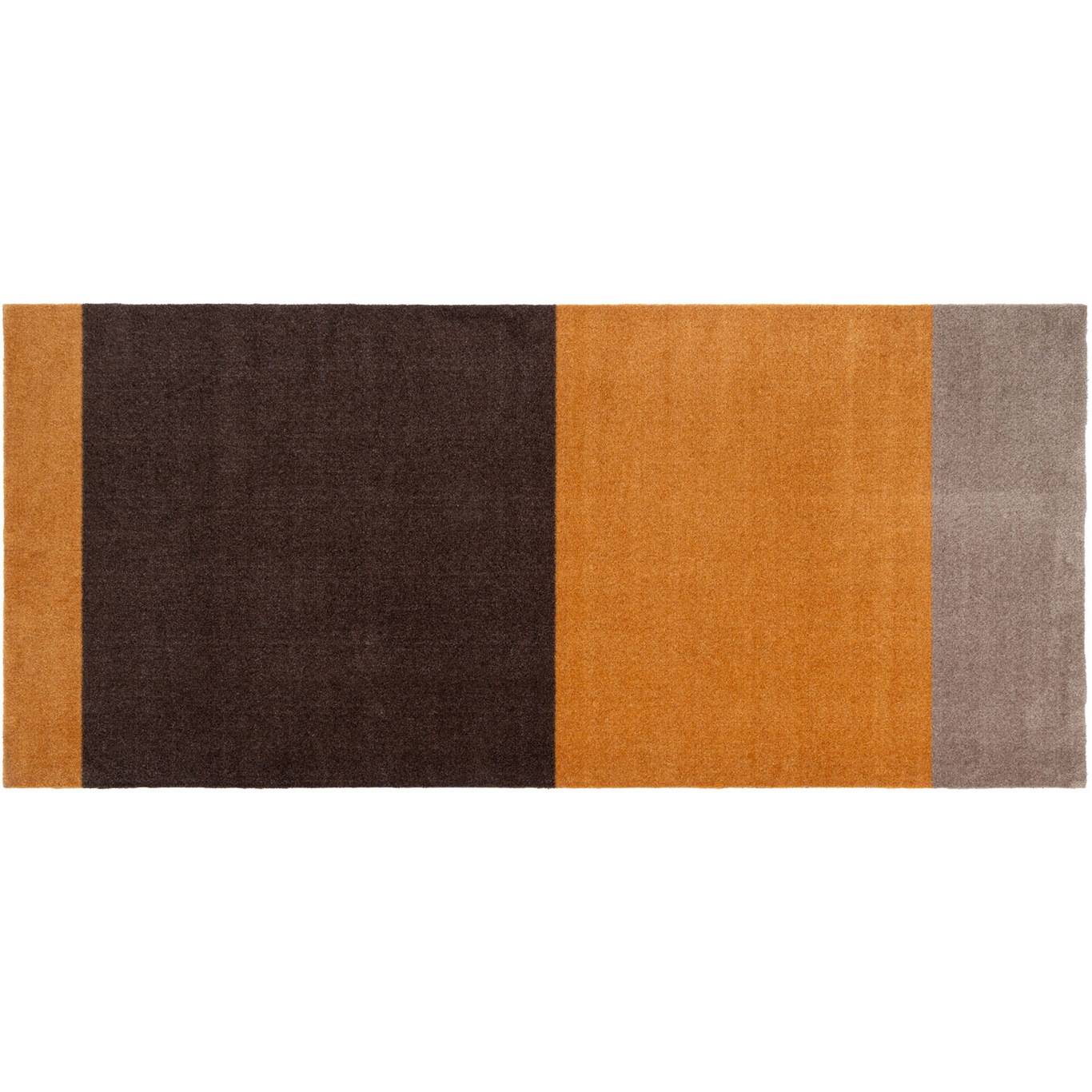 Stripes Rug Dijon/Brown, 90x200 cm