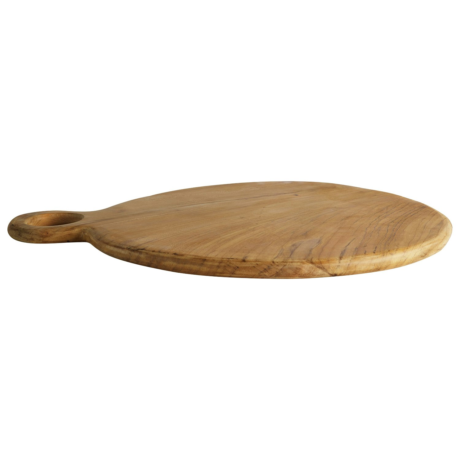Round wooden chopping board cutting serving pizza solid wood 40 cm - RAW