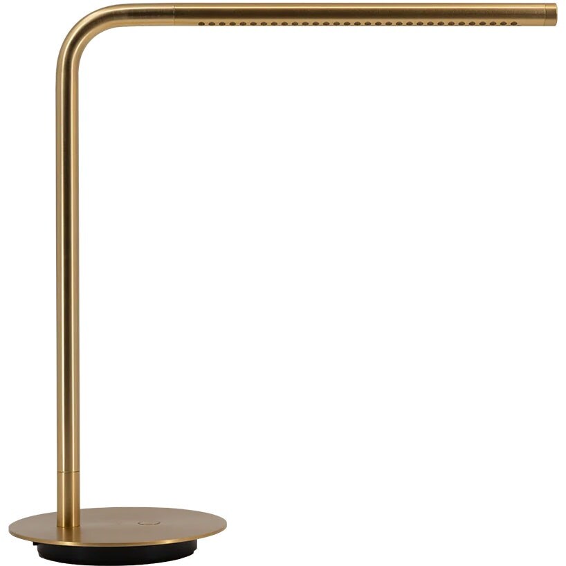 Small Modern Metal / Brass Table Lamp Danish Design by Hubsch