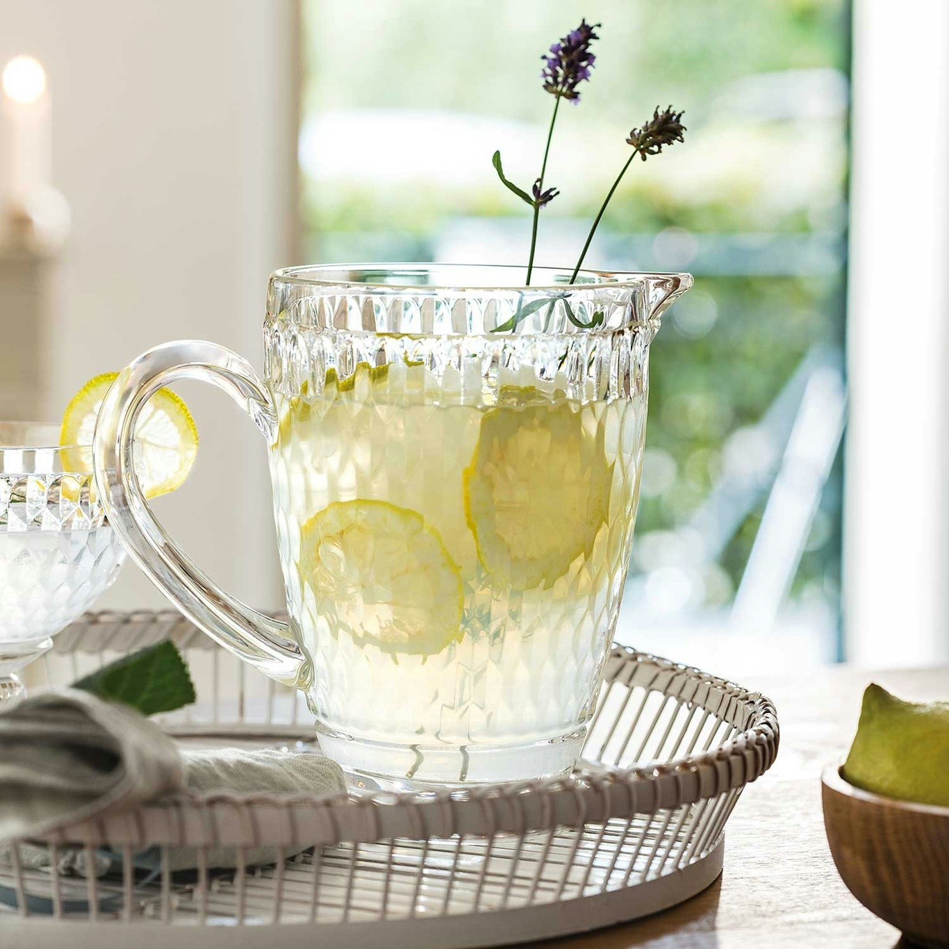 Attractive Glass Serving Pitcher 