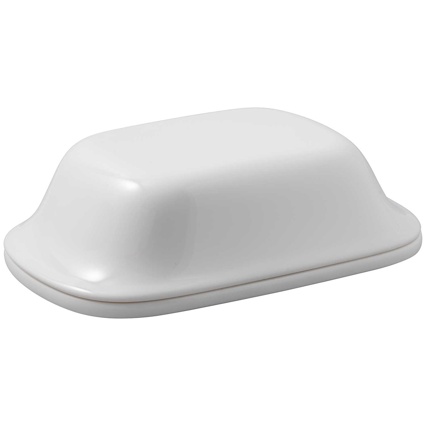 Butter Dish, White