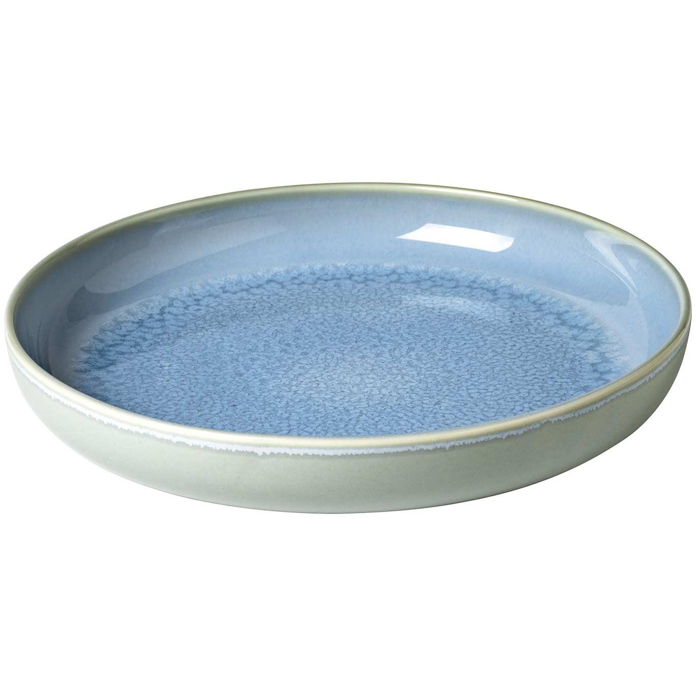 Crafted Blueberry Deep Plate Turquoise, 21,5 cm