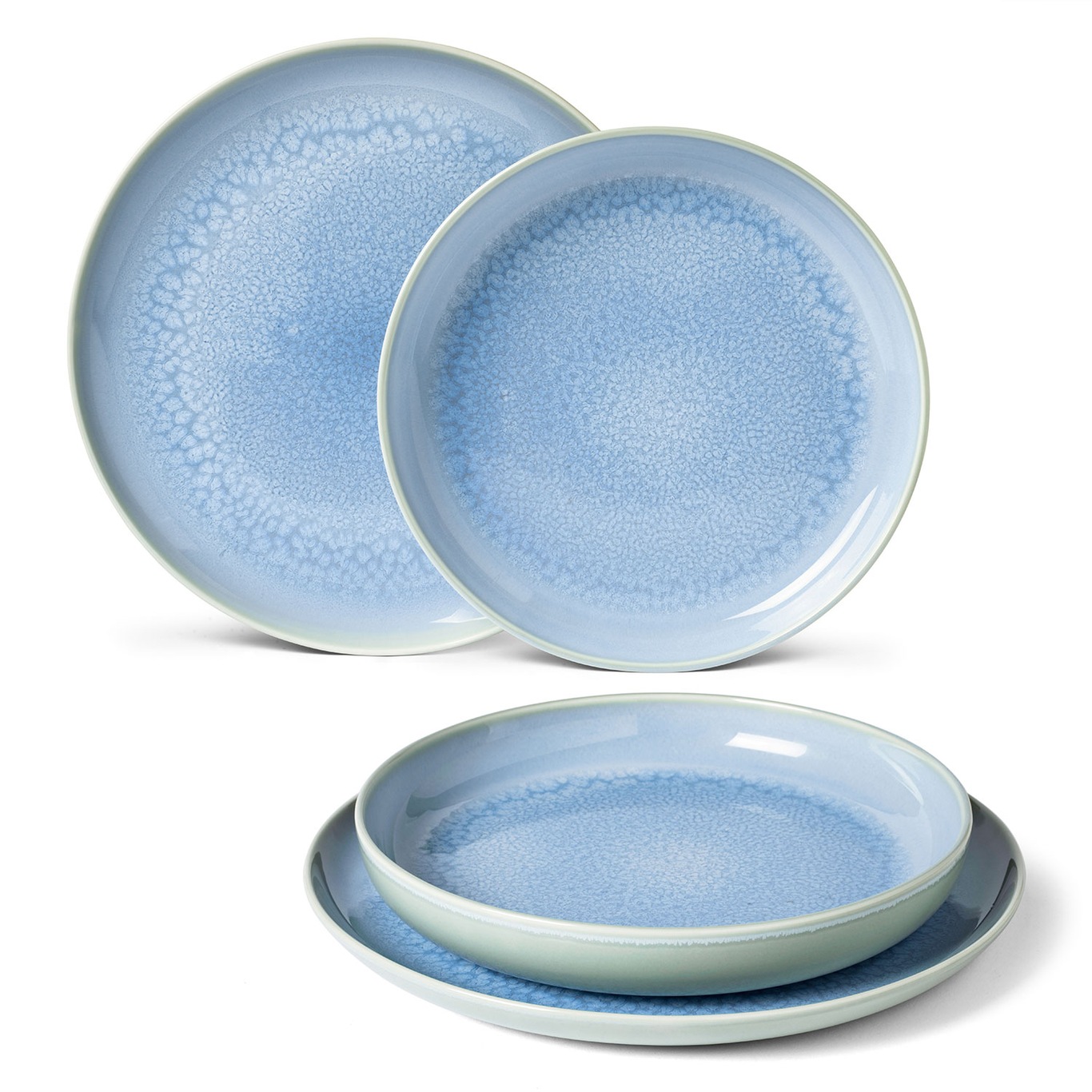 Crafted Blueberry Tableware Set, 4 Pieces