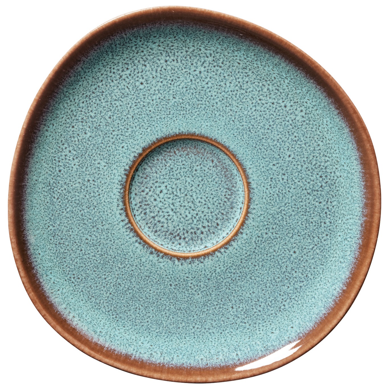 Lave Coffee Saucer, Turquoise