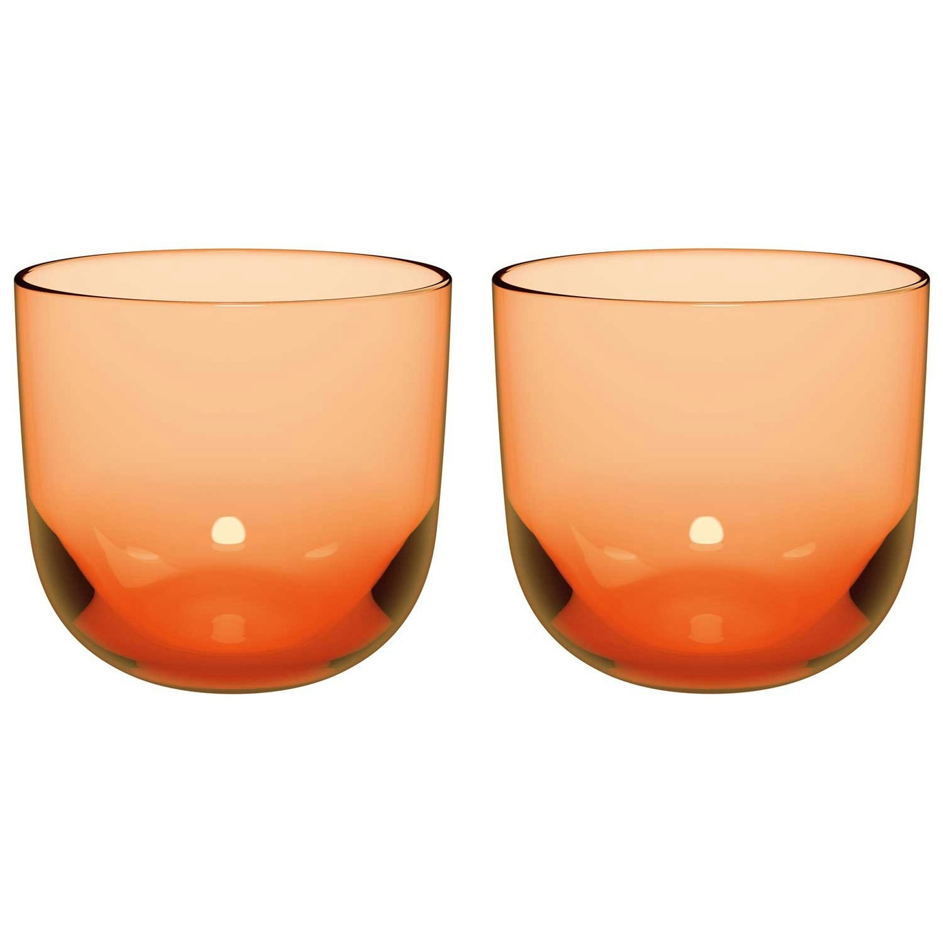 Like Water Glasses 2-pack, Apricot
