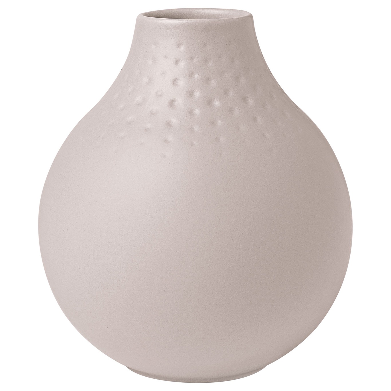 Manufacture Collier Vase Beige, 11x12 cm